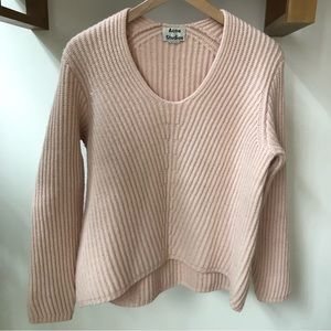 Acne Studio Deborah pink wool sweater